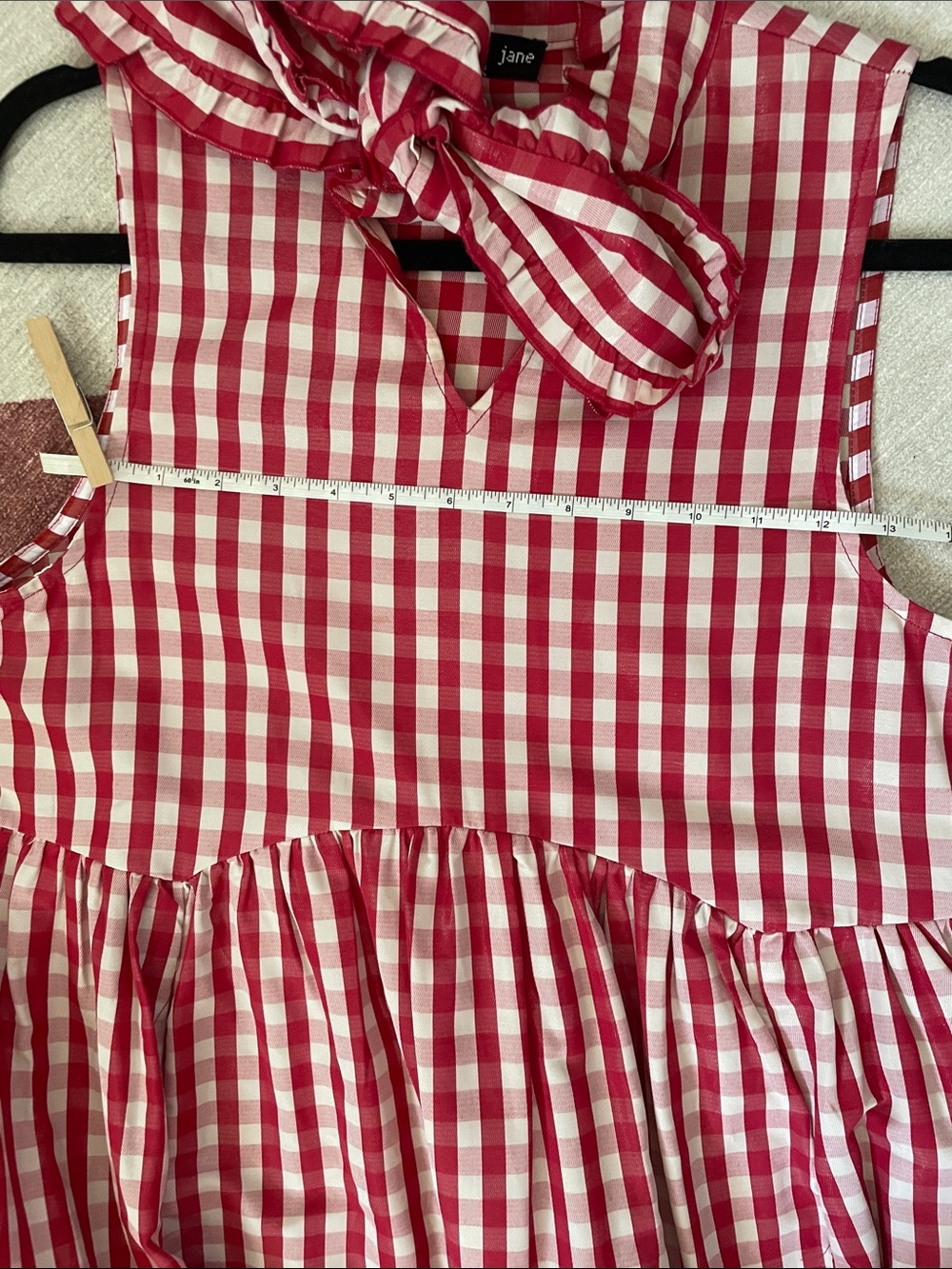 Sister Jane Stables Gingham Bow Midi Dress Sz S - Picture 8 of 10